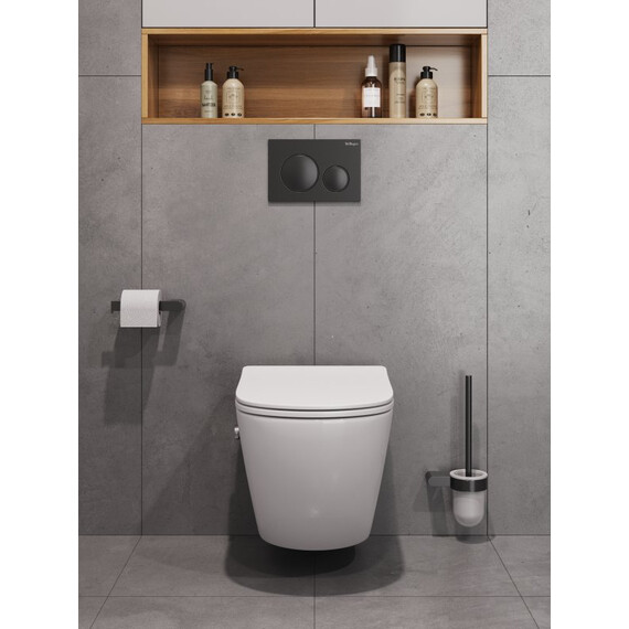 Унитаз-биде подвесной безободковый BelBagno TORNADO MARINO-TOR BB7026CH-TOR-BS/SC с тонкой крышкой микролифт (система смыва Торнадо) - фото 11