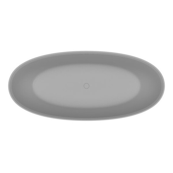 Ванна отдельностоящая Cezares Solid Surface 170x76 см CZR-LIBERTA-170-76-56-GM-SSB, белый матовый - фото 2