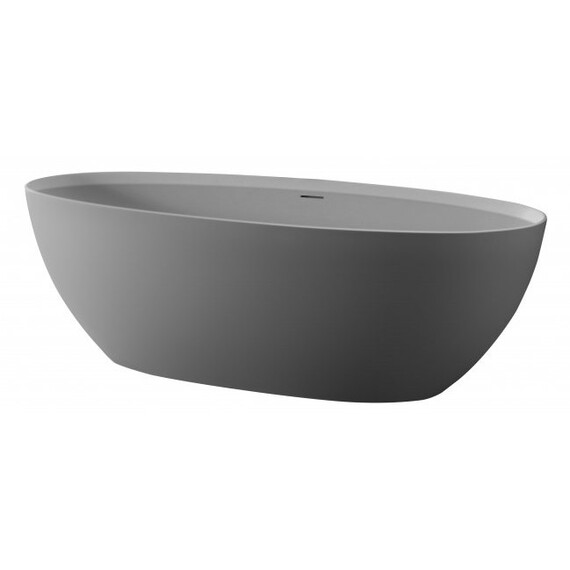 Ванна отдельностоящая Cezares Solid Surface 170x76 см CZR-LIBERTA-170-76-56-GM-SSB, белый матовый - фото 4