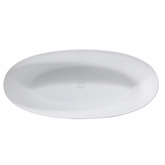 Ванна отдельностоящая Cezares Solid Surface 170x76 см CZR-LIBERTA-170-76-56-SSB, белый матовый - фото 