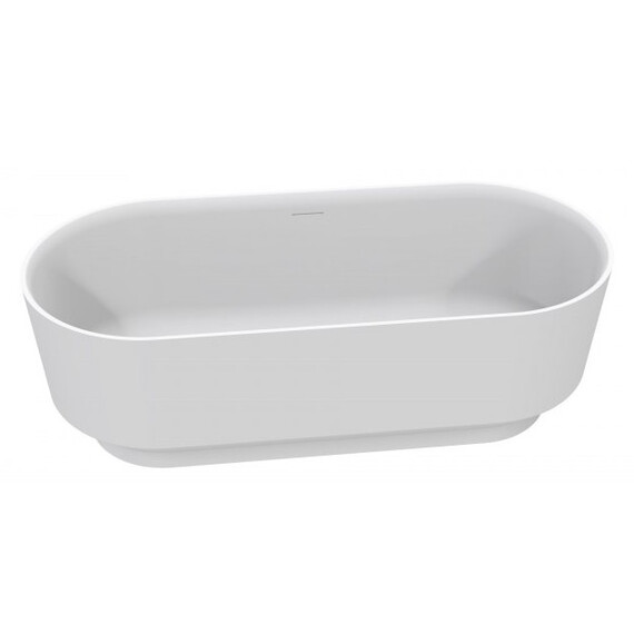 Ванна отдельностоящая Cezares Solid Surface 170x76 см CZR-LINER-170-76-56-SSB, белый матовый - фото 