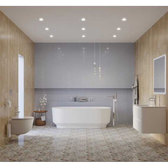 Ванна отдельностоящая Cezares Solid Surface 170x76 см CZR-LINER-170-76-56-SSB, белый матовый - фото 4