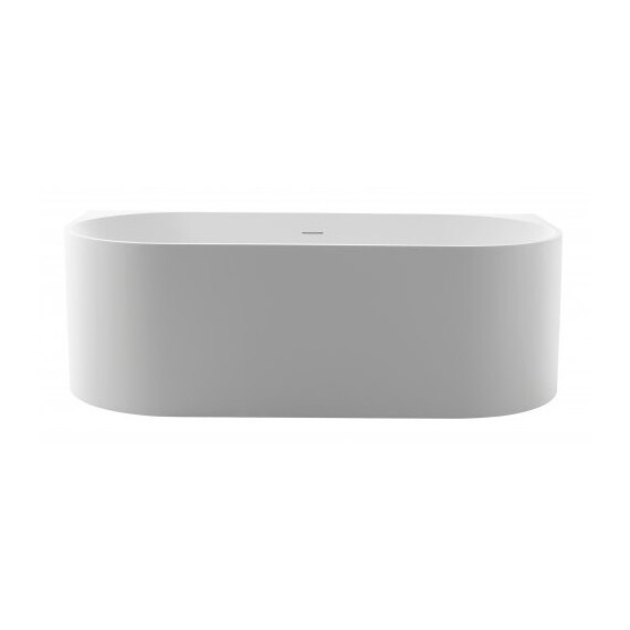 Ванна каменная Cezares Solid Surface 170x80 см CZR-METAURO-WALL-170-80-55-SSB, белый матовый - фото 2