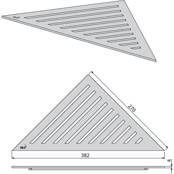 Решетка AlcaPlast GRACE для трапа - фото 2