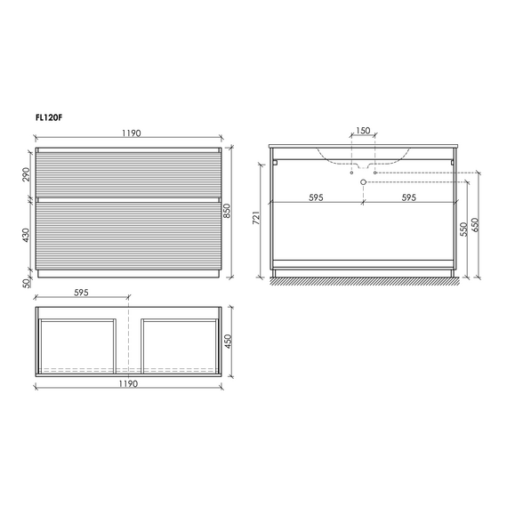 Тумба напольная с раковиной Sancos Folk Floor 120 см FL120FCP, капучино (раковина Grace CN7017) - фото 8