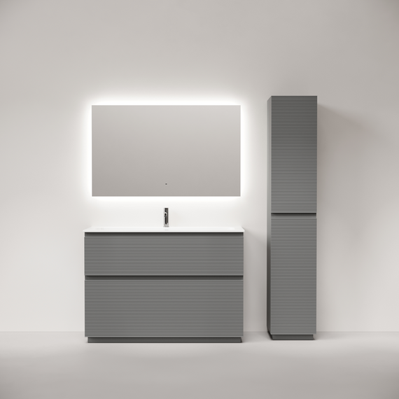 Тумба напольная с раковиной Sancos Folk Floor 120 см FL120FES, Ergraut soft (раковина Grace CN7017) - фото 6