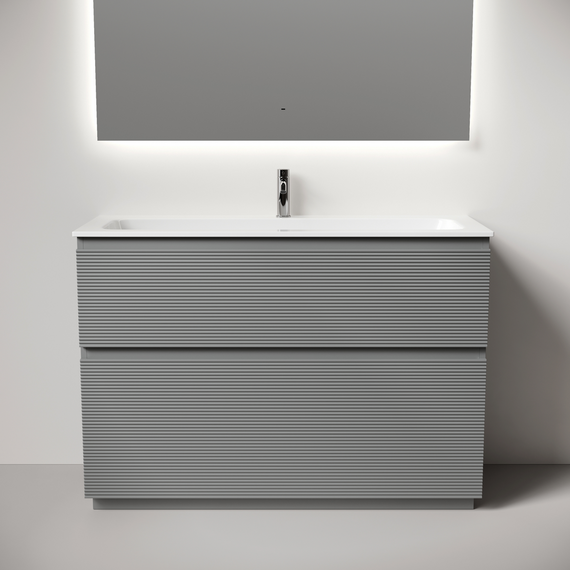 Тумба напольная с раковиной Sancos Folk Floor 120 см FL120FES, Ergraut soft (раковина Grace CN7017) - фото 3
