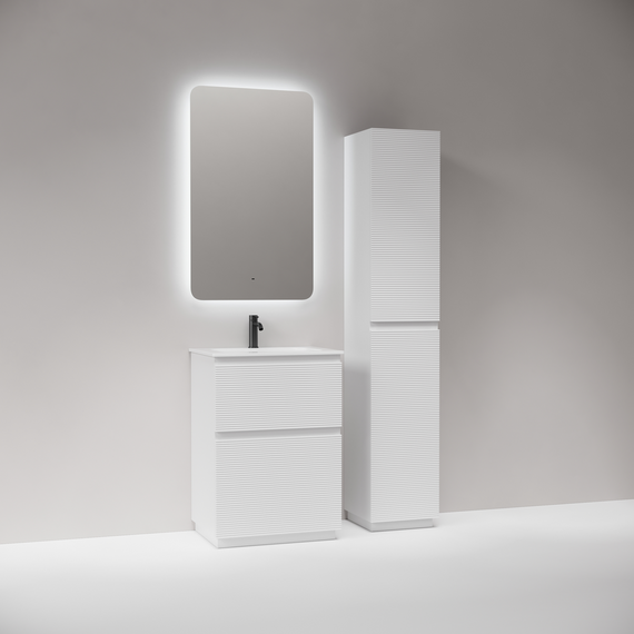 Тумба напольная с раковиной Sancos Folk Floor 60 см FL60FW, Bianco (раковина Grace CN7011) - фото 6