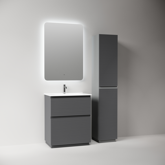 Тумба напольная с раковиной Sancos Folk Floor 70 см FL70FGS, Grey soft (раковина Element CN7007) - фото 5