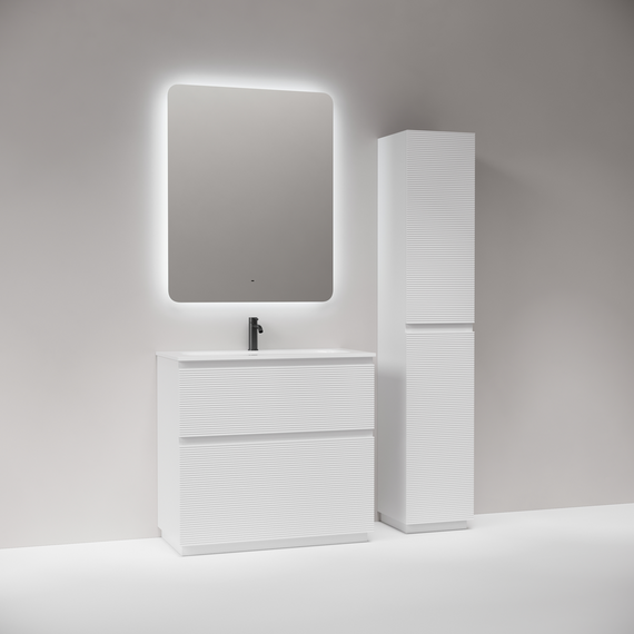 Тумба напольная с раковиной Sancos Folk Floor 90 см FL90FW, Bianco (раковина Grace CN7019) - фото 5