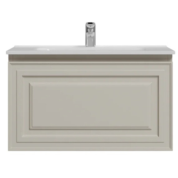 Тумба подвесная с раковиной Sancos Very 70 см VR70CE, Beige soft (раковина Element ​CN7007​) - фото 2