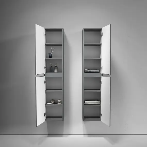 Пенал подвесной Sancos Snob R 35 см PSNR35MDH, тёмный антрацит матовый - фото 6
