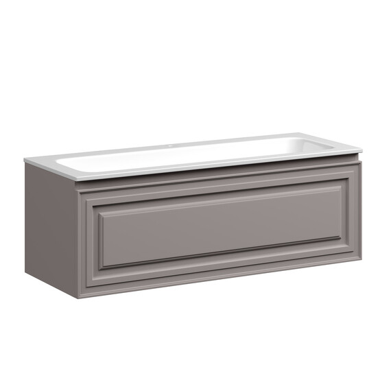 Тумба подвесная с раковиной Sancos Very 120 см VR120SM, Doha soft (раковина Grace ​CN7017​) - фото 2