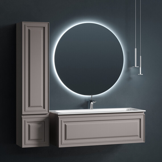 Тумба подвесная с раковиной Sancos Very 120 см VR120SM, Doha soft (раковина Grace ​CN7017​) - фото 5