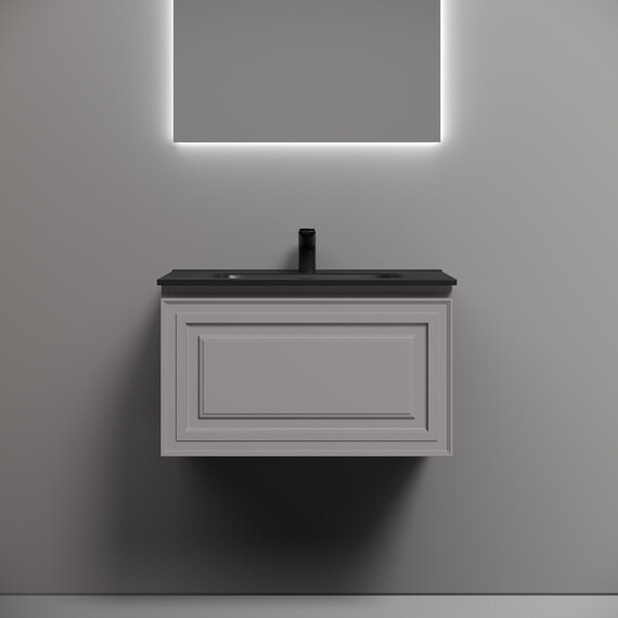 Тумба подвесная с раковиной Sancos Very 70 см VR70SM, Doha soft (раковина Element ​CN7007MB​) - фото 4