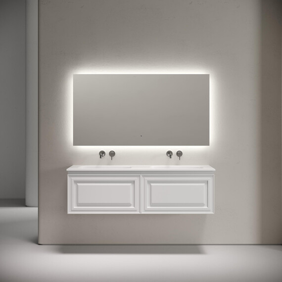 Тумба подвесная с раковиной-столешницей Sancos Very 140 см VR70W, Bianco (раковина Grace ​CN7022wx​) - фото 6