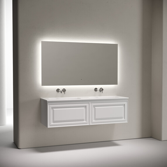 Тумба подвесная с раковиной-столешницей Sancos Very 140 см VR70W, Bianco (раковина Grace ​CN7022wx​) - фото 3