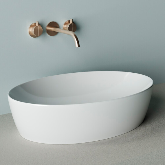 Тумба подвесная с раковиной Sancos Very 100 см VR100CE, Beige soft (раковина Element CN5018, столешница TT100A1) - фото 7