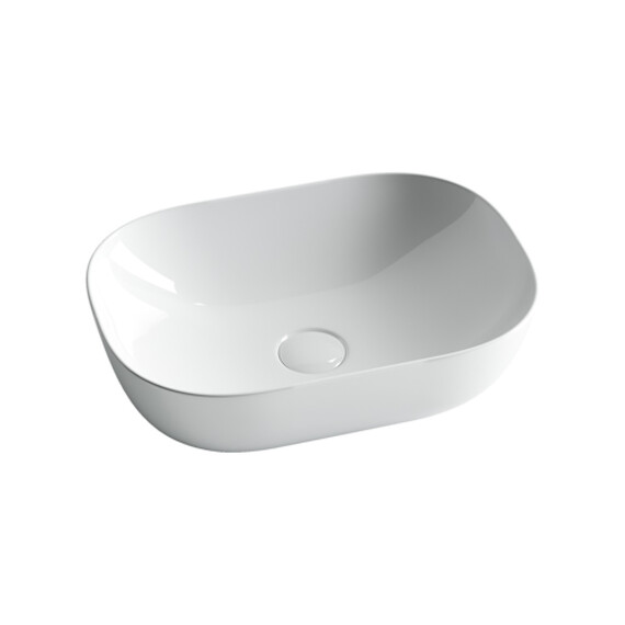 Тумба подвесная с раковиной Sancos Very 80 см VR80W, Bianco (раковина Element CN6009, столешница TT80A1X) - фото 2