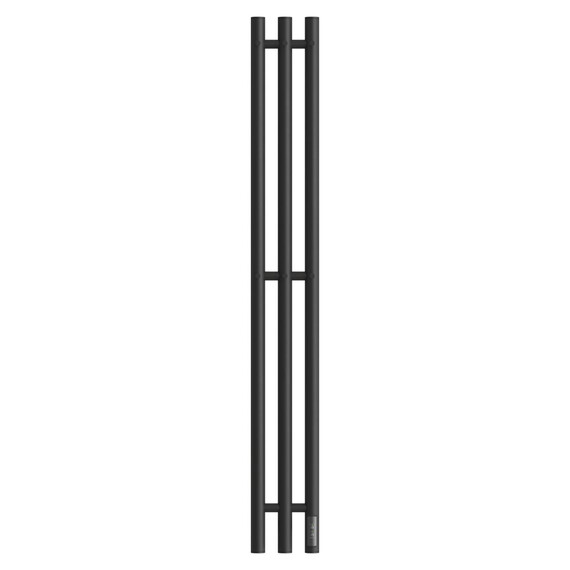 Полотенцесушитель электрический Apextermo Луна П3 120x1100 мм LN10112BM (скрытое подключение) чёрный - фото 2