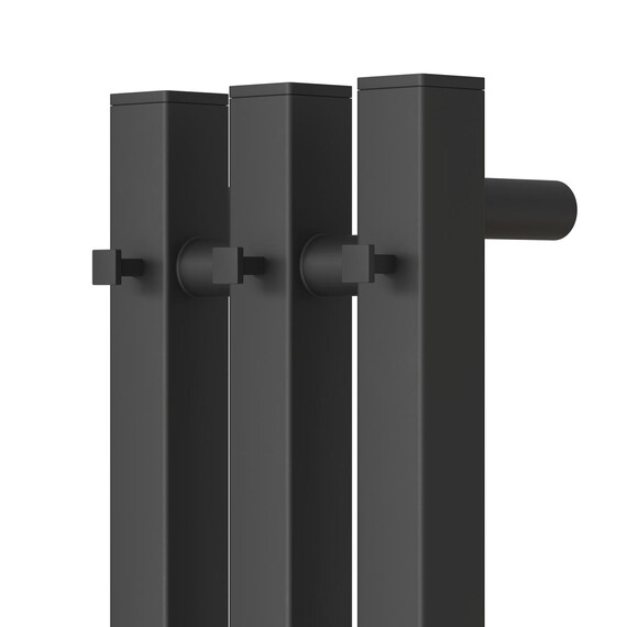 Полотенцесушитель электрический Apextermo Сириус П3 120x1100 мм SR10112BM (скрытое подключение) чёрный - фото 5