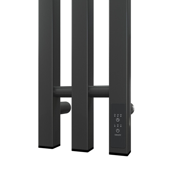 Полотенцесушитель электрический Apextermo Сириус П3 120x1100 мм SR10112GF (скрытое подключение) графит - фото 4