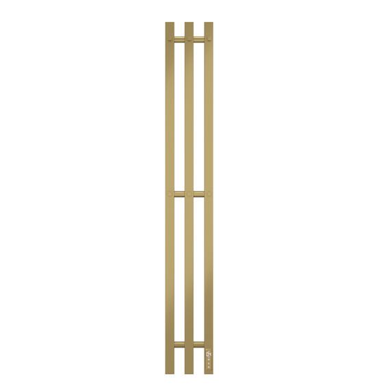 Полотенцесушитель электрический Apextermo Сириус П3 120x1100 мм SR10112GL (скрытое подключение) золото матовое - фото 2