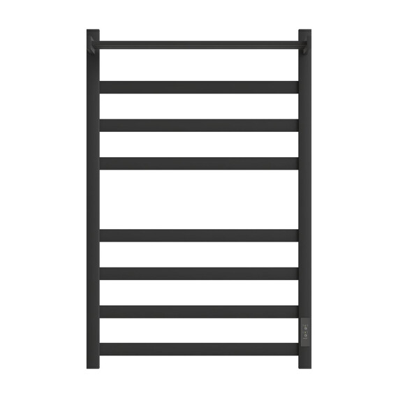 Полотенцесушитель электрический Apextermo Терра с полкой П7 400x800 мм TR01184BM (скрытое подключение) чёрный - фото 2