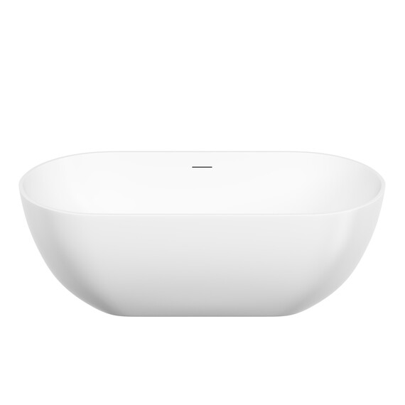 Ванна отдельностоящая Sancos Leaf 170x80 см FB20MW, белый матовый - фото 4