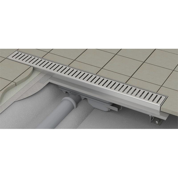 Трап AlcaPlast APZ101-850 Low, Цвет производителя: нержавеющая сталь/глянец, нержавеющая сталь/мат, Размер трапа: 850 - фото 3