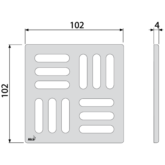 Решетка AlcaPlast MPV001-ANTIC для трапа - фото 2