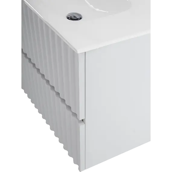 Тумба подвесная с раковиной Art&Max Elegant AM-ELEGANT-600-2C-SO-BM-LED 60 см (раковина AM7110-60) белый матовый - фото 6