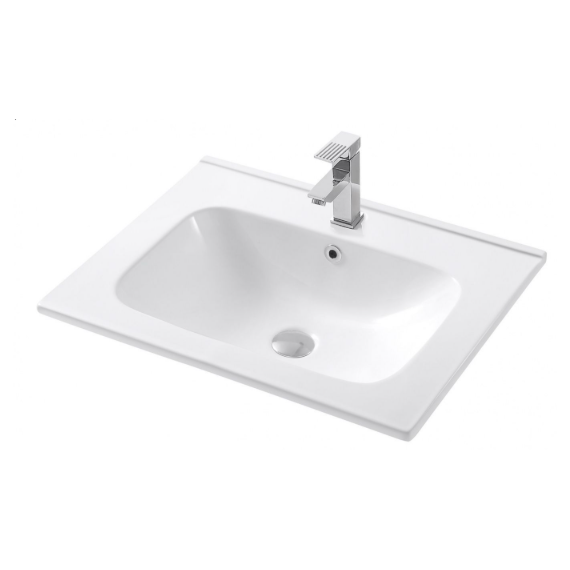 Тумба подвесная с раковиной Art&Max Elegant AM-ELEGANT-600-2C-SO-TM-LED 60 см (раковина AM7110-60) бирюзовый матовый - фото 2