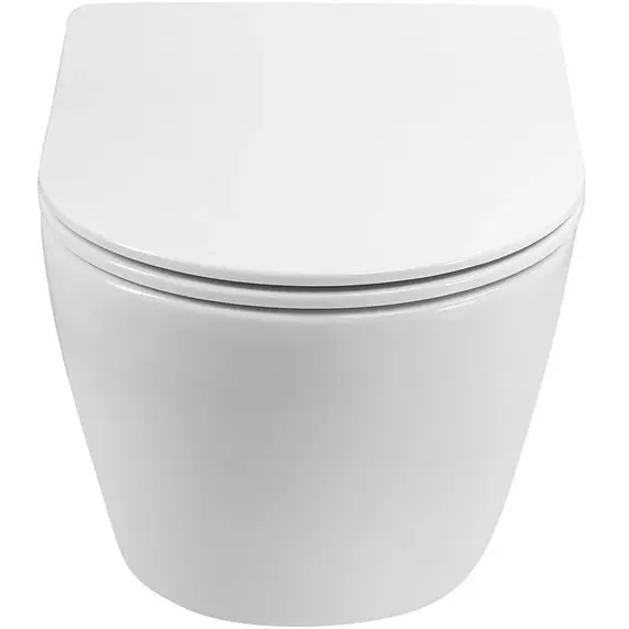 Унитаз подвесной безободковый Art&Max Sanremo AM026CHR/SC с тонкой крышкой микролифт - фото 2
