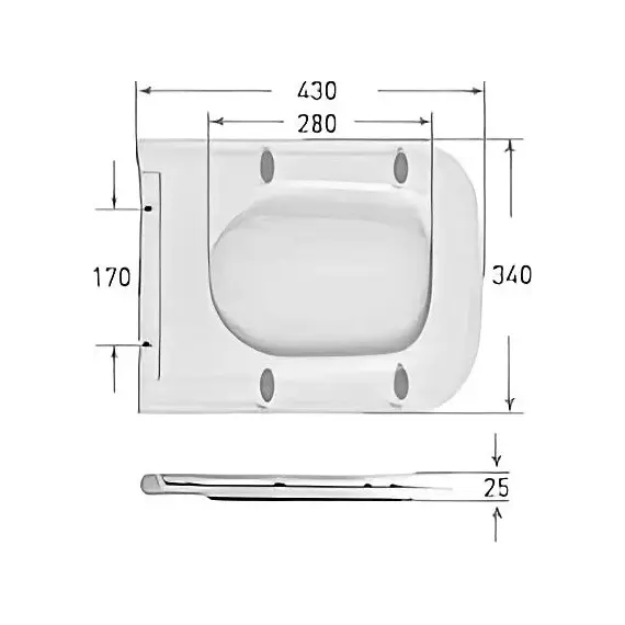 Унитаз подвесной безободковый Art&Max Latina AM215CHR/SC с тонкой крышкой микролифт - фото 11