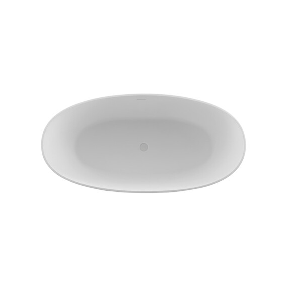 Ванна отдельностоящая Solid Surface Vincea 160x75 см VBT-4S06-1600MW, белый матовый - фото 3