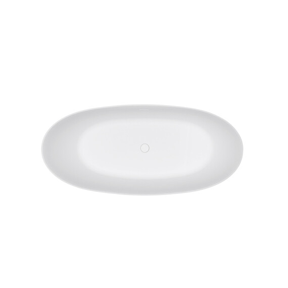 Ванна отдельностоящая Solid Surface Vincea 170x78 см VBT-4S08MW, белый матовый - фото 5