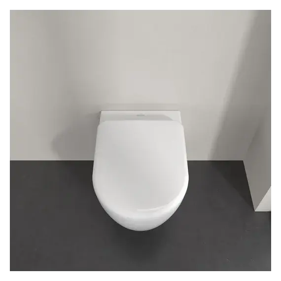 Унитаз подвесной безободковый Villeroy&Boch Skyla 5656CL01 с крышкой микролифт (система смыва TwistFlush) - фото 4