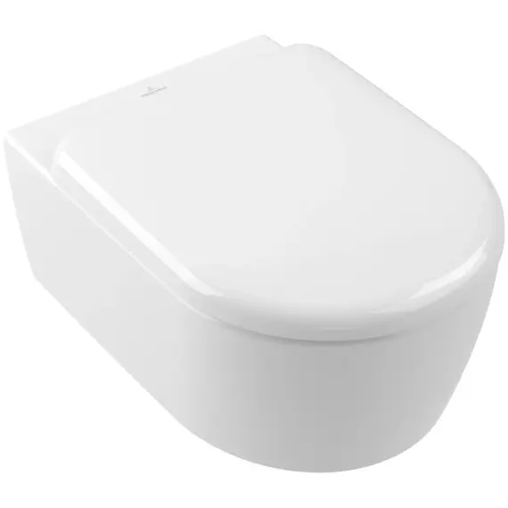 Унитаз подвесной безободковый Villeroy&Boch Skyla 5656CL01 с крышкой микролифт (система смыва TwistFlush) - фото 2
