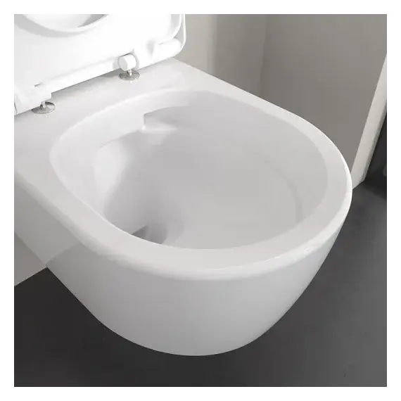 Унитаз подвесной безободковый Villeroy&Boch Skyla 5656CL01 с крышкой микролифт (система смыва TwistFlush) - фото 7