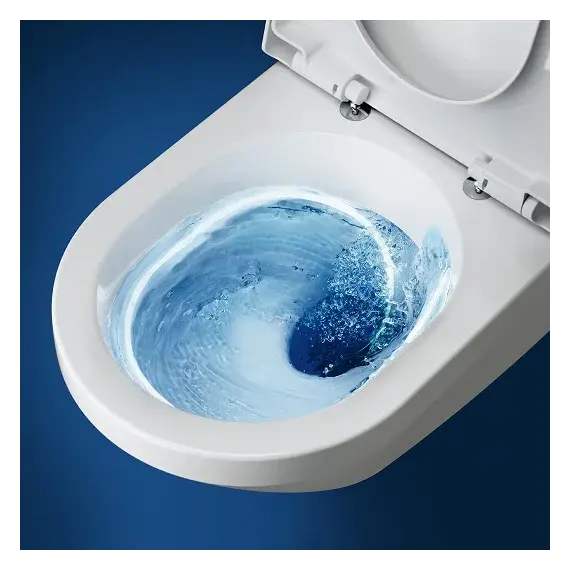 Унитаз подвесной безободковый Villeroy&Boch Skyla 5656CL01 с крышкой микролифт (система смыва TwistFlush) - фото 8