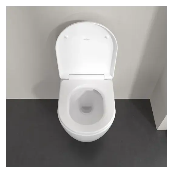 Унитаз подвесной безободковый Villeroy&Boch Skyla 5656CL01 с крышкой микролифт (система смыва TwistFlush) - фото 5