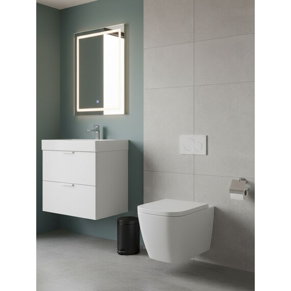 Унитаз подвесной безободковый Grohe Clova Ceramic Square 39908000 с крышкой микролифт - фото 17