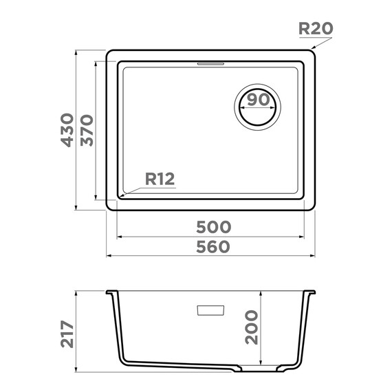 Кухонная мойка Omoikiri Kata 56-U/I Side pa 4997584, пастила - фото 9