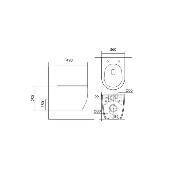Инсталляция с подвесным унитазом комплект: SET AQUATEK ЕВРОПА cmp017/023 (рама AQUATEK INS-0000023, клавиша KDI-0000017, крепеж KKI-0000002 +унитаз ЕВРОПА AQ1106-00 с тонким сиденьем sc) - фото 17
