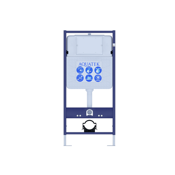 Инсталляция с подвесным унитазом комплект: Set AQUATEK ЕВРОПА (унитаз ЕВРОПА AQ1901-00 + тонкое сиденье soft-close + инсталляция Aquatek Standart 50 INS-0000012) - фото 2
