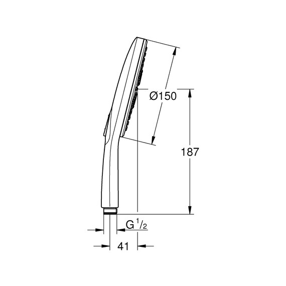 Ручной душ Grohe Rainshower 26590000 - фото 9