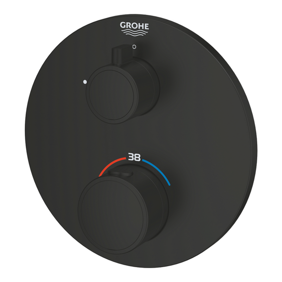 Смеситель для душа Grohe Grohtherm 1022122430, чёрный матовый - фото 2