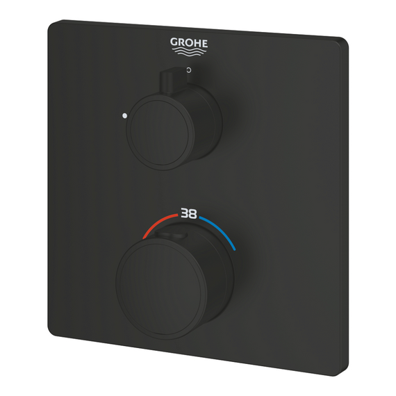 Смеситель для душа Grohe Grohtherm 1022152430, чёрный матовый - фото 2