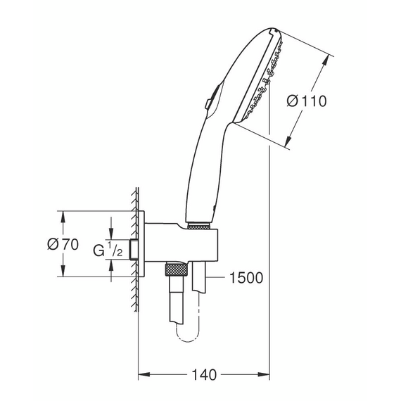Душевой гарнитур Grohe Tempesta 26406003 - фото 6